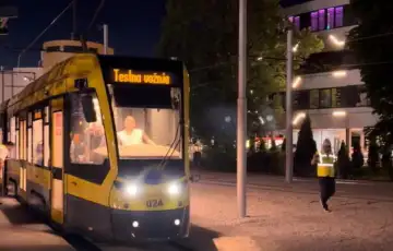 Obavljena prva testna voznja Tramvaj sve blize Hrasnici