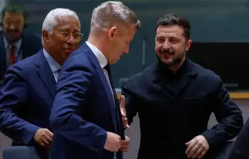 Peter Magyar i Volodimir Zelenski