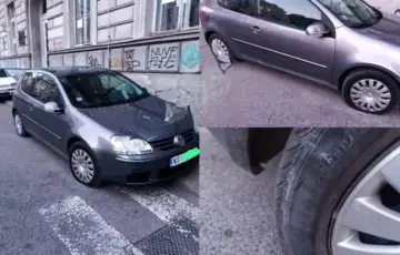 Vozacu iz Srbije izbusene gume u centru Sarajeva