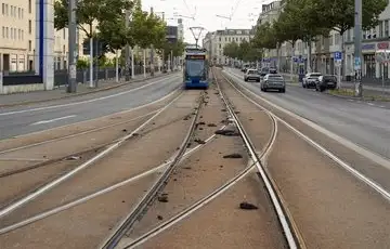Leipzig tramvajska pruga se istopila