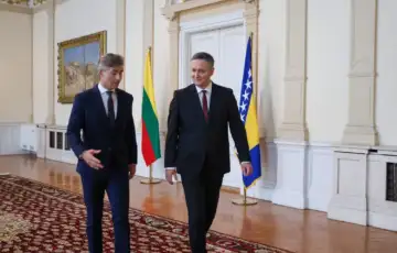 Denis Becirovic i sef diplomatije litvanije