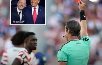 Donald Trump fifa Gianni Infantino Folarin Balogun