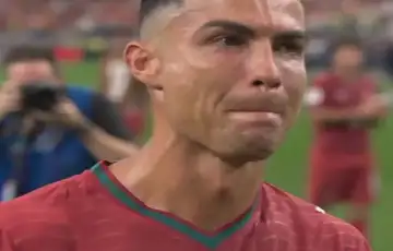 Cristiano Ronaldo plače