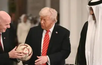 Gianni Infantino Donald Trump Tamim bin Hamad al Thani