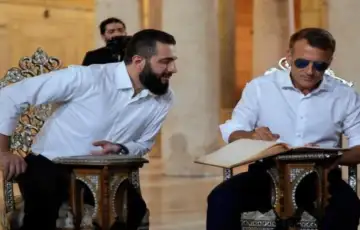 Emmanuel Macron Ahmed al Sharaa Sirija dzamija
