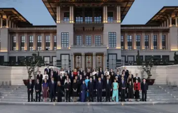 Turska erdogan lideri nato na veceri u predsjednickoj palati