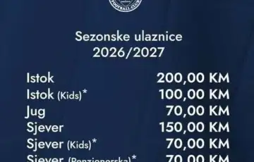 FK Zeljeznicar ulaznice
