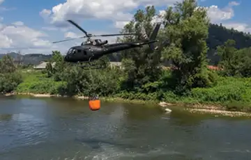 Helikopter ZDK požar maglaj