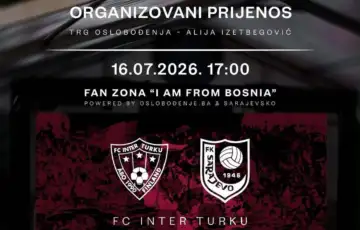 FK Sarajevo organizuje javno gledanje utakmice protiv Inter Turkua