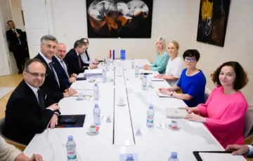 Andrej Plenkovic i marta kos