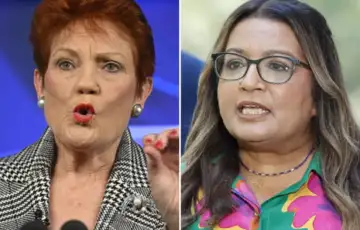 Pauline Hanson Mahreen Faruqi