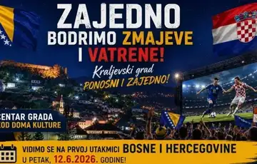 Jajce sp 2026 Zmajevi i Vatreni na istom ekranu: Jajčani će u centru grada zajedno navijati za BiH i Hrvatsku