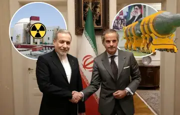 Abbas Araqchi Rafael Grossi 02 sad iran