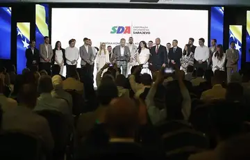 Bakir Izetbegovic konferencija Kantonalne organizacije Stranke demokratske akcije Sarajevo "SDA Odgovor", na kojoj se obratio i predsjednik SDA Bakir Izetbegović