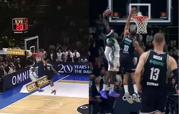 Dubai BC Panathinaikos B C Kendrick Nunn zakucavanje