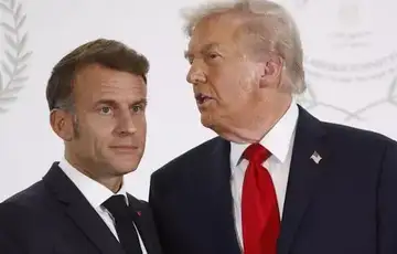 Emanuel Makron i Donald Tramp