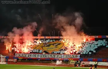 FK Borac navijaci lesinari Foto: lesinari1987.net