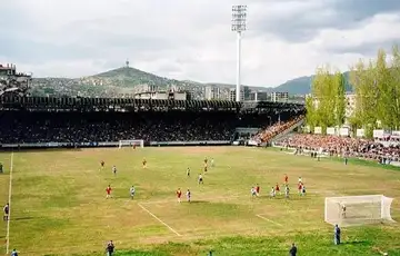 FK Sarajevo sarajevski derbi FK Zeljeznicar  prvi sarajevski derbi nakon agresije