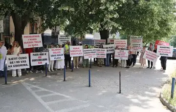 Sindikat pravosuđa hnk protest/ fena