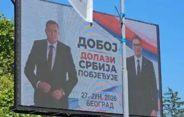 Dodik bilbord pozov na miting vucica