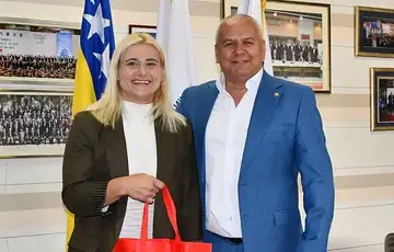 Larisa Cerić i Davor Komšić