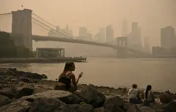New York zagađen zrak požar