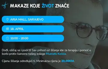 Sarajevo šišnja humanitarna akcija