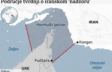 Uae i sad iran mapa