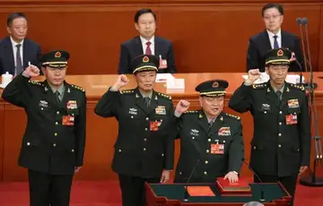 Kina vojska Kineski vojni lideri polažu zakletvu