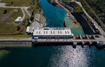 Na fotografiji je prikazana hidroelektrana Mostar