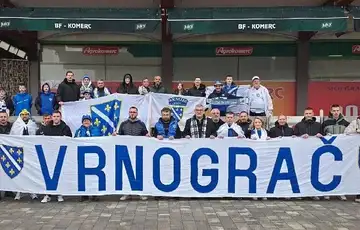 Navijaci iz Krajine koji su krenuli na utakmicu