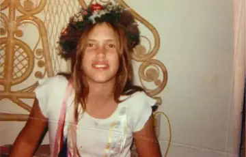 Sarah Geer pozira za fotografiju prije nego sto je nestala 1982 godine