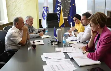 Sastanak Adnan Delic s rukovodstvo Saveza udruzenja penzionera F Bi H