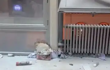 Srbija Beograd Fotografija s Filozofskog fakulteta u Beogradu nakon aktiviranja pirotehnike