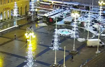 Zagreb Trg bana Josipa Jelacica u srijedu ujutro