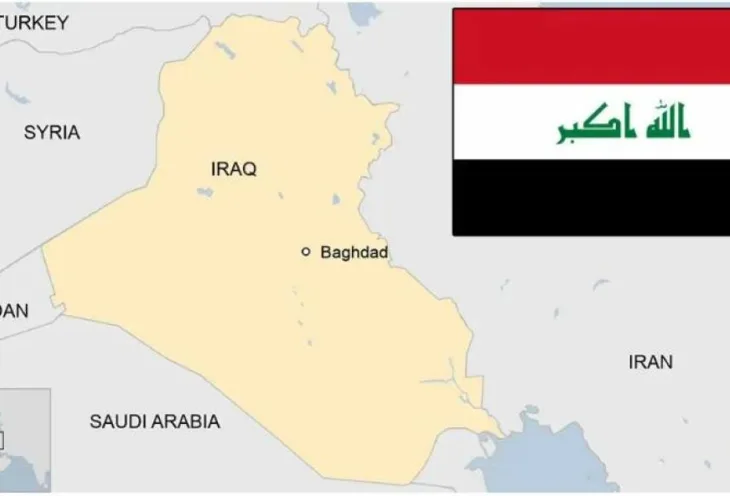 Irak mapa 872x592