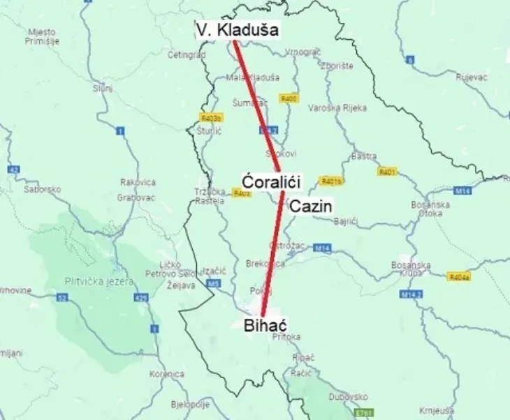 Cesta Bihac Cazin i Velika Kladusa etto