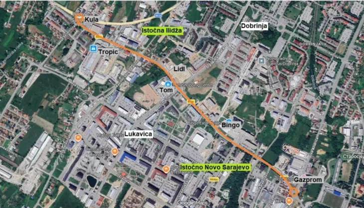 Istocno Sarajevo cesta sa cetiri trake etto