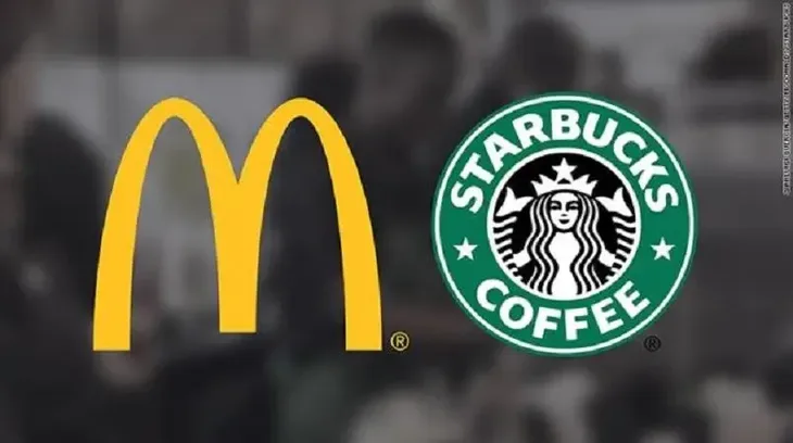 Mc donalds i Starbaks