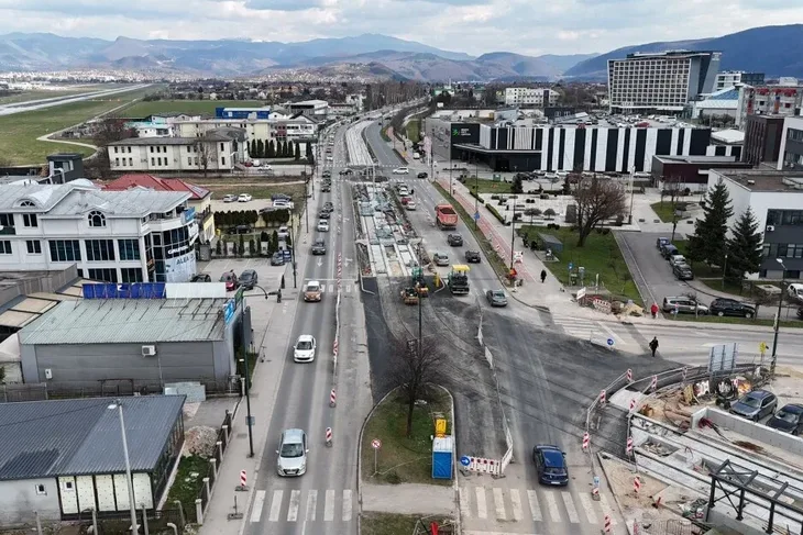 Zavrsena kljucna raskrsnica na trasi tramvaja Ilidza Hrasnica