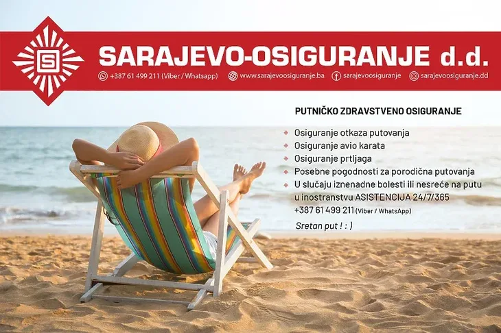 Putničko zdravstveno osiguranje SARAJEVO-OSIGURANJA d.d.