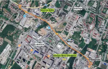 Istocno Sarajevo cesta sa cetiri trake etto