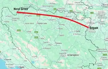 Trasa gasovoda Novi Grad Sepak poznatog kao Istocna interkonekcija kroz RS