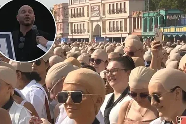 Reper Pitbull zajedno s fanovima srusio Guinnessov rekord najvise celavih ljudi na jednom mjestu