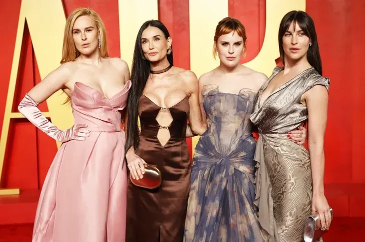 Rumer Willis Demi Moore Tallulah Willis i Scout La Rue Willis