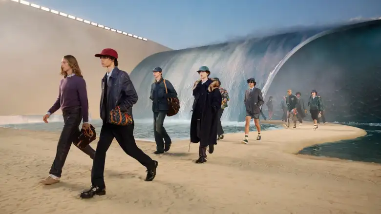 Louis Vuitton vodopad modna tevija u parizu