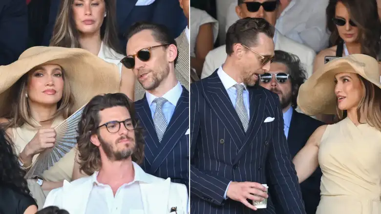Jennifer Lopez i Tom Hiddleston wimbledon