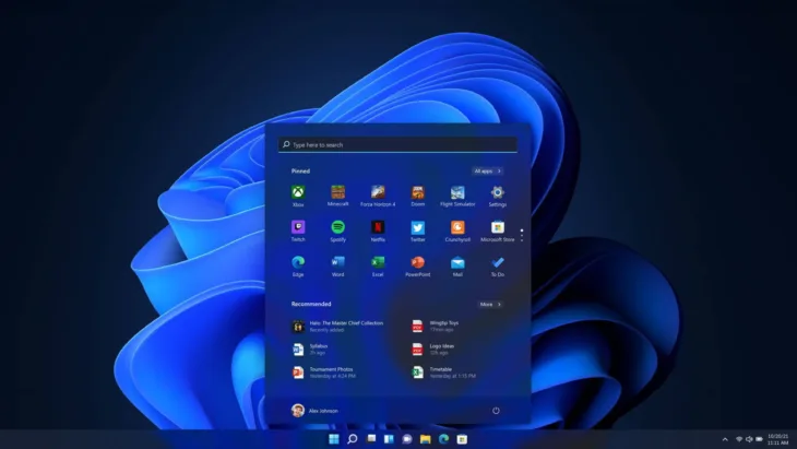 Windows 11 meni fotomicrosoft