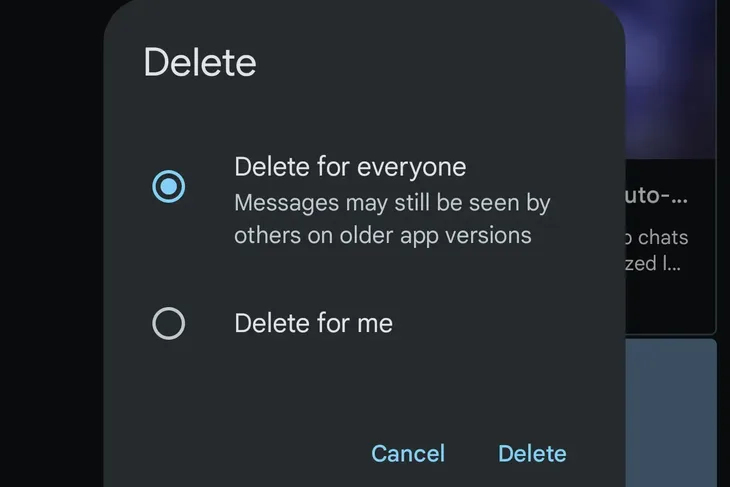 Google Messages delite