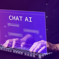 ai chatbot ilustracija